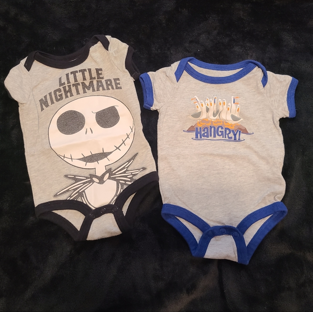 Disney 0-3 Months Onsie Set
